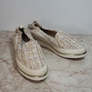 Ron White Elegant Tweed Slip-On Women Shoes 38